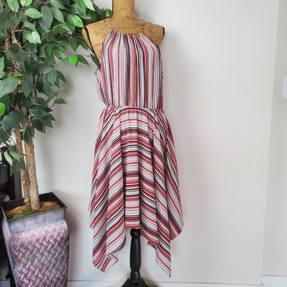 Soprano Women's Asymmetrical Halter Dress Size Large